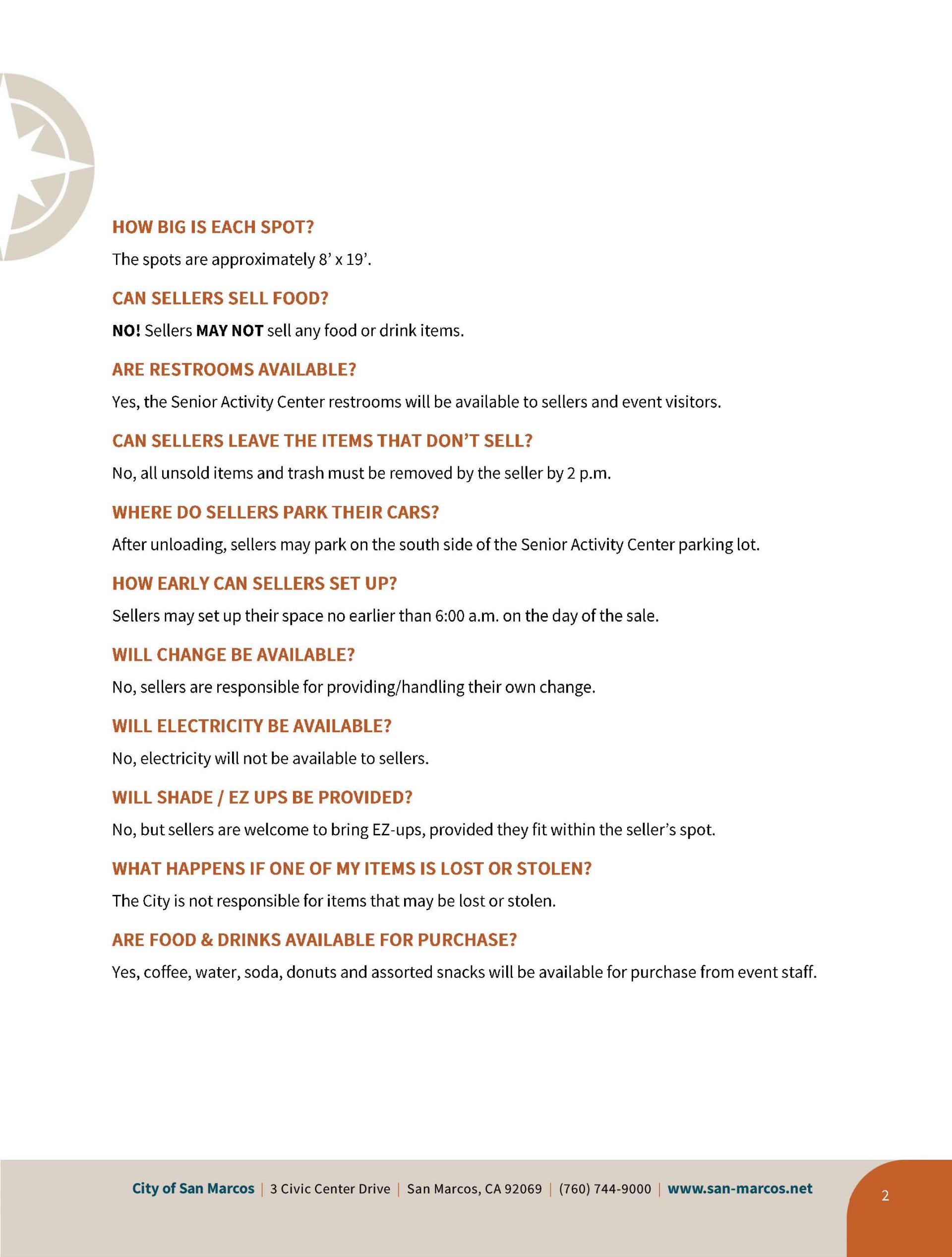 Parking Lot Sale FAQ02