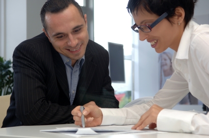 people working together