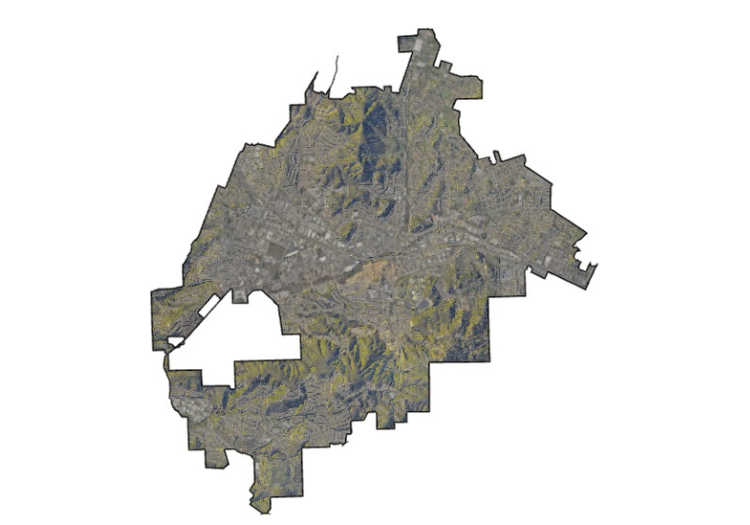 Aerial map of San Marcos region
