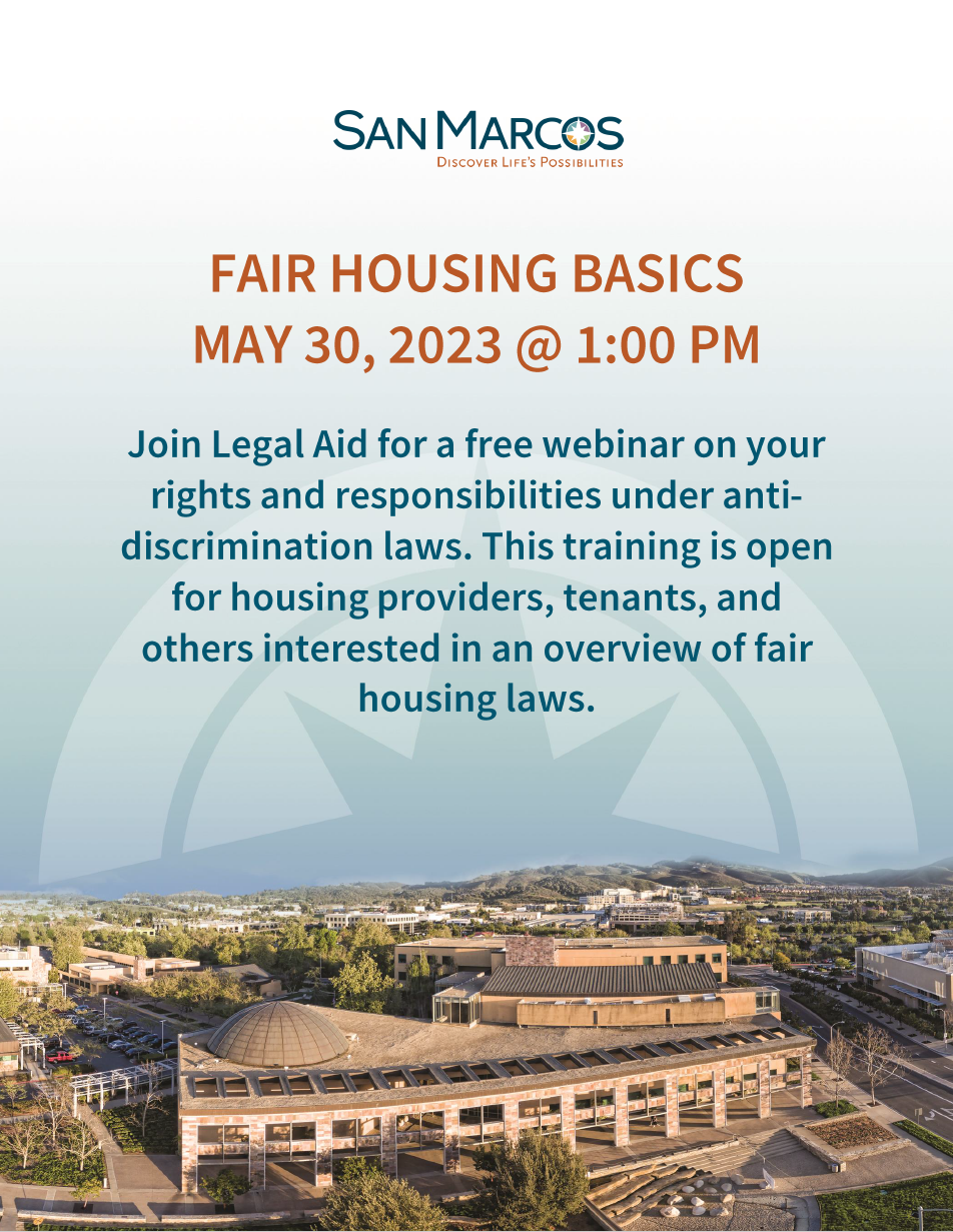 Legal Aid Fair Housing Basics Webinar