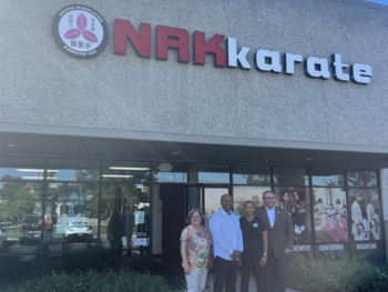 City Council at NRK Karate for the October business visit