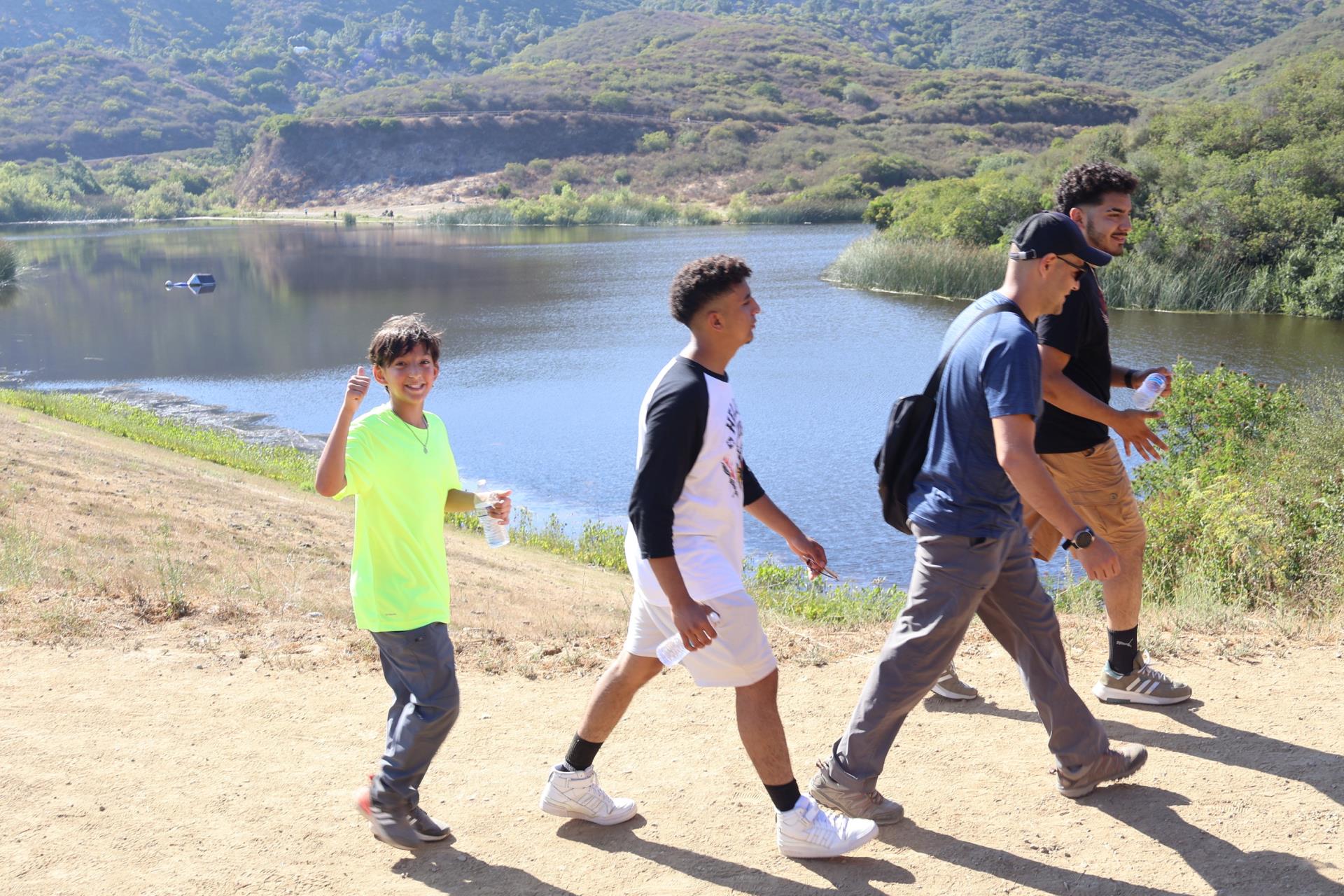 Walking South Lake Thumbs up