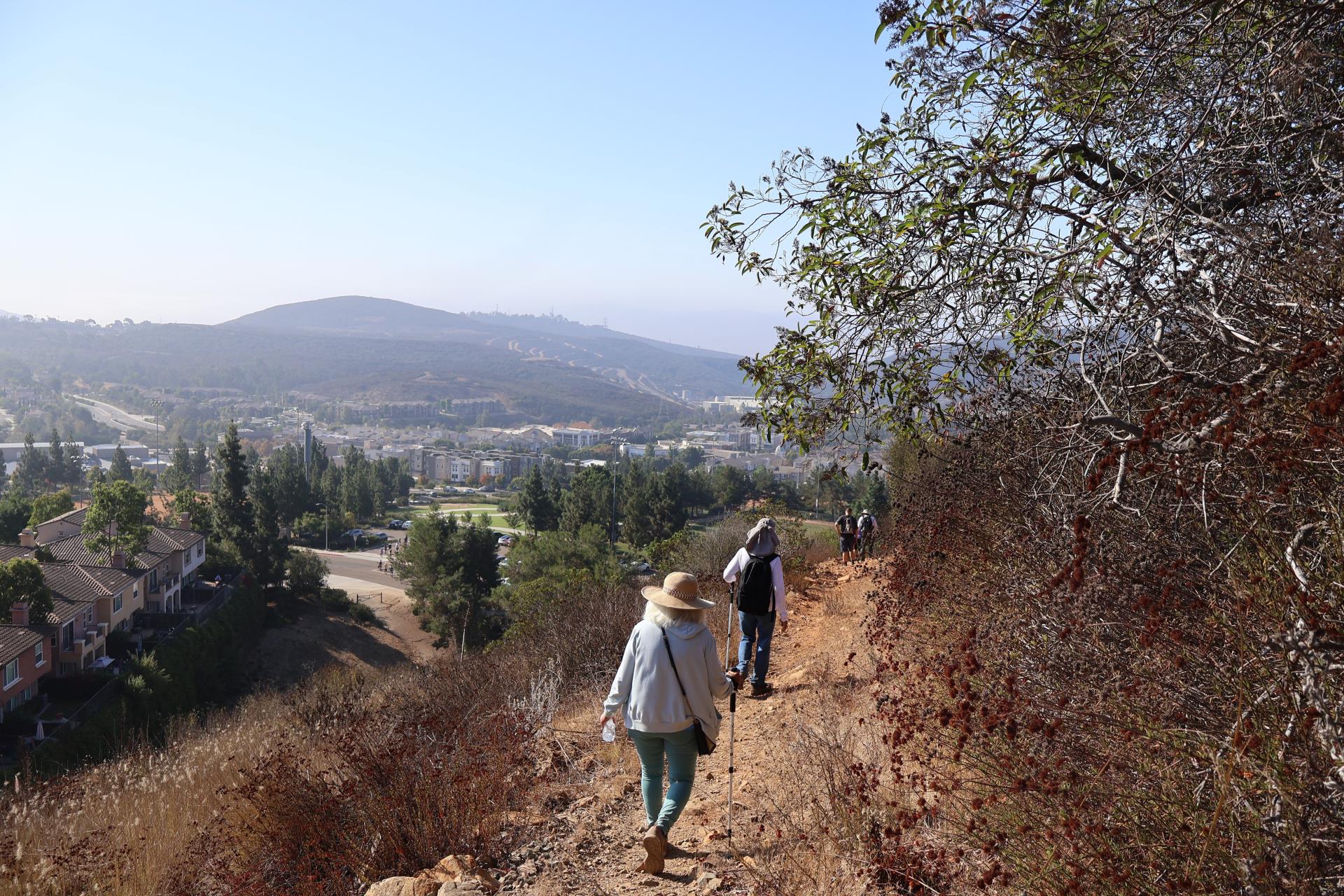 Above San Elijo Park & Hiker