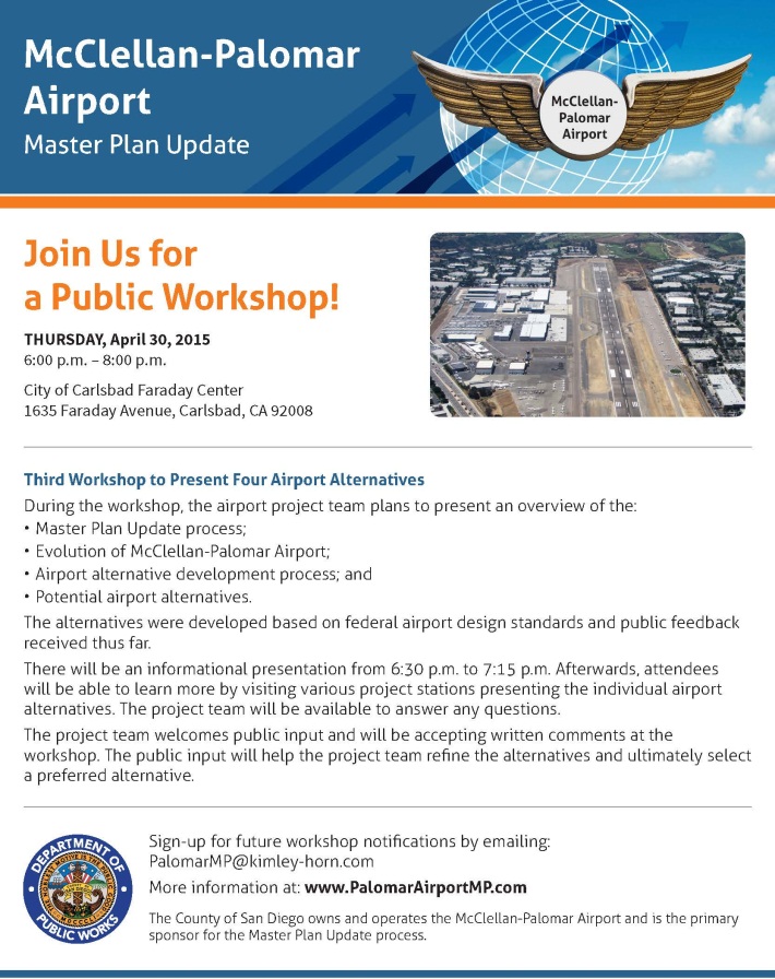 McClellan-Palomar Airport Master Plan Update