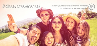 #DiscoverSanMarcos -- share your favorite San Marcos moments on Instagram at sanmarcoscity