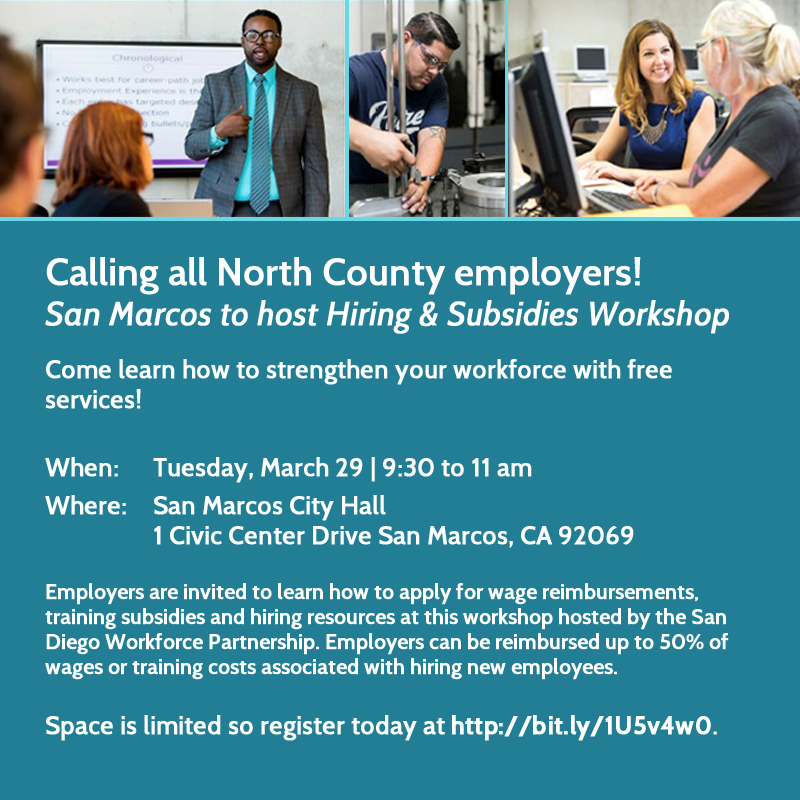 Hiring and Subsidies Workshop Flyer