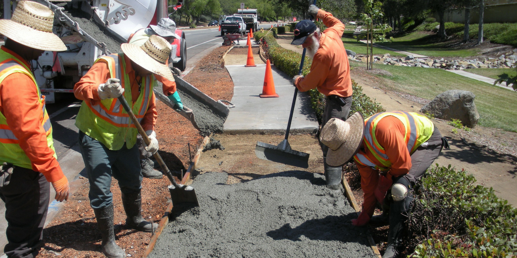 Las Posas sidewalk repair