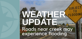 Roads may close during rain