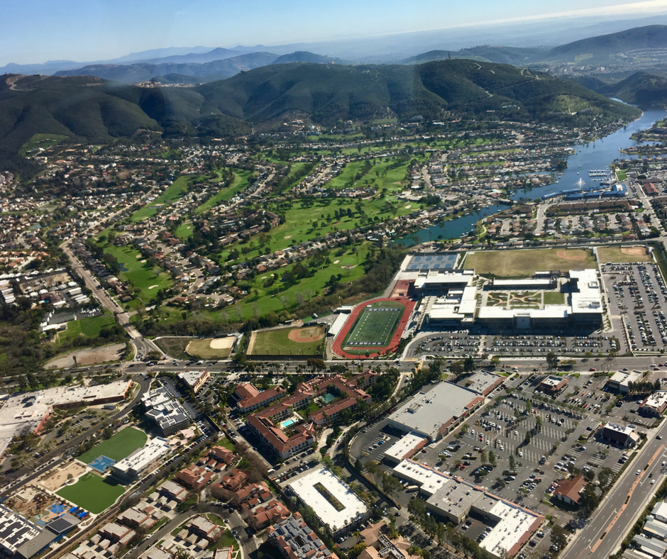 Aerial image of San Marcos High Schoo.