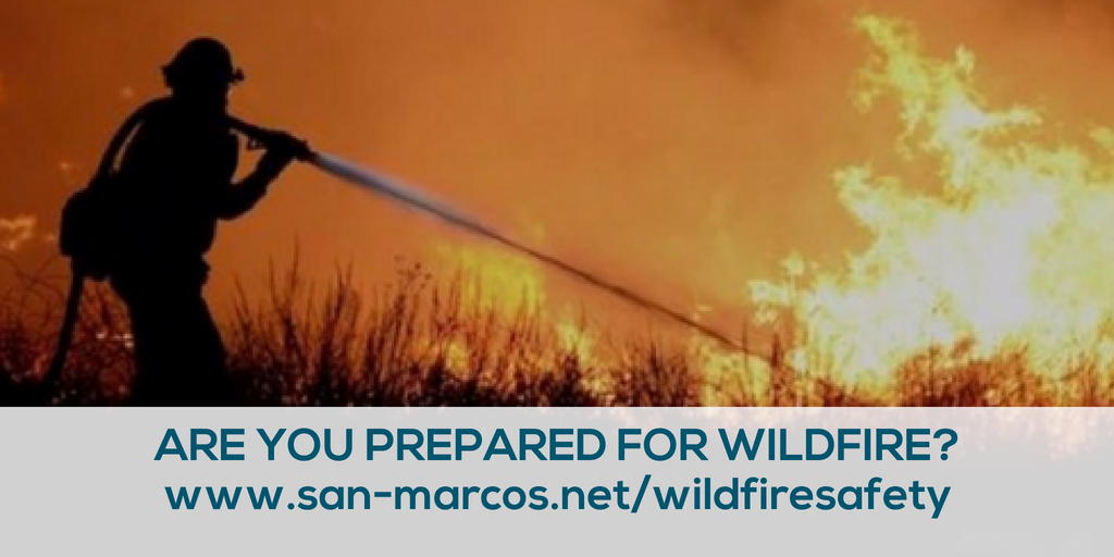 Are you prepared for wildfire graphic with website link